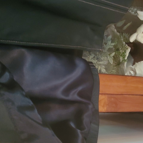 Issacmizrahilive black leather coat with tie belt size xs - Picture 7 of 7